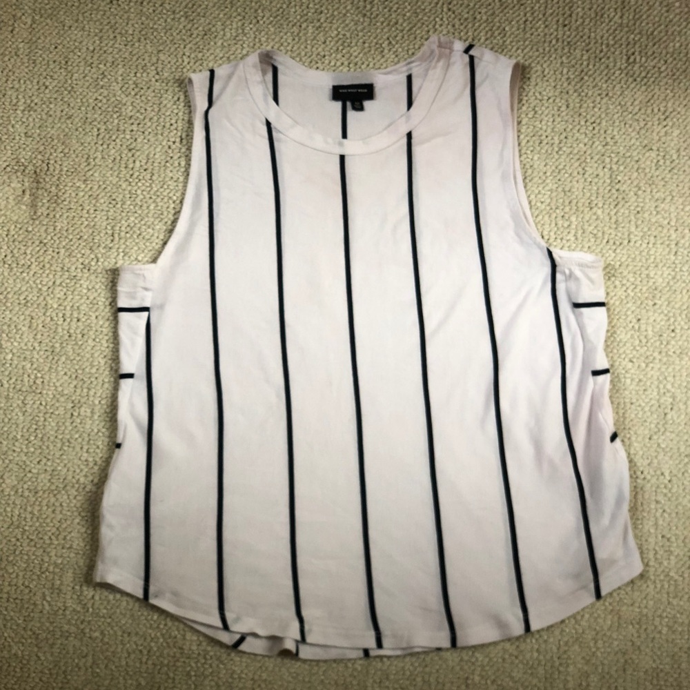 Who What Wear - Striped tank, ⚫️⚪️ Med